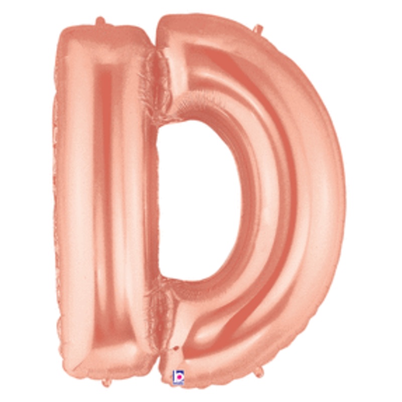 Rose Gold 34" Letter D Balloon