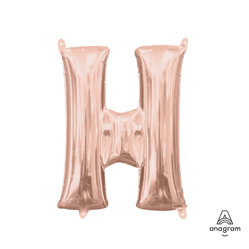 Rose Gold Letter H 16 Balloon