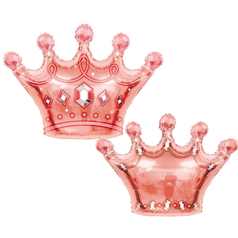 Rose Gold Royal Crown 36 Latex Balloon
