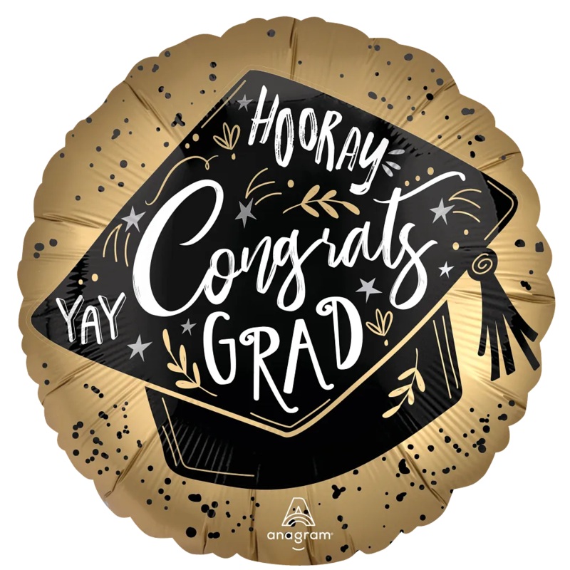 Satin Grad Achievement Burst 28 Balloon