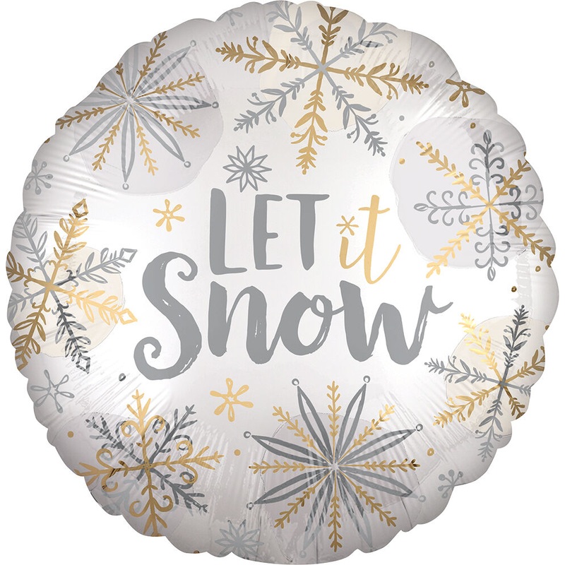 Satin Shining Snow 18" Balloon