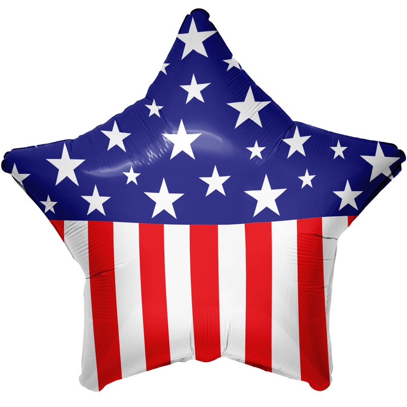 Stars And Stripes Star 18 Balloon