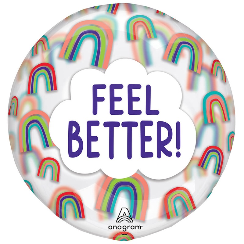 Clearz - Feel Better Rainbows 18 Balloon