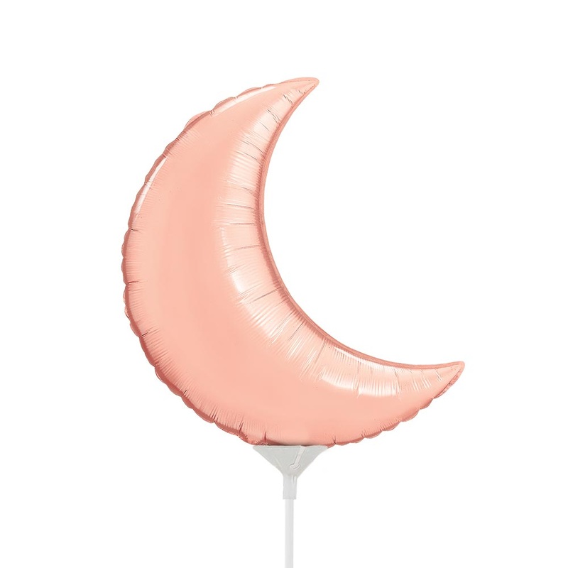 Crescent Moon - Rose Gold (air-fill Only) 9 Balloon