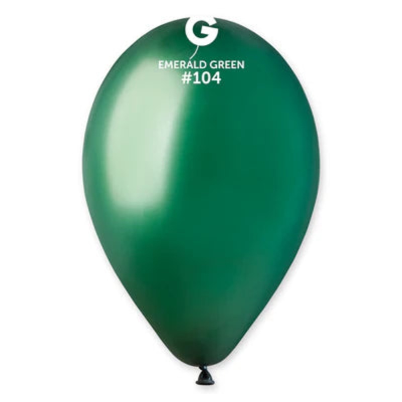 Emerald Green 5 Latex Balloons (100 count)