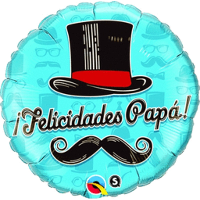 Felicidades Pap! Top Hat 18" Balloon