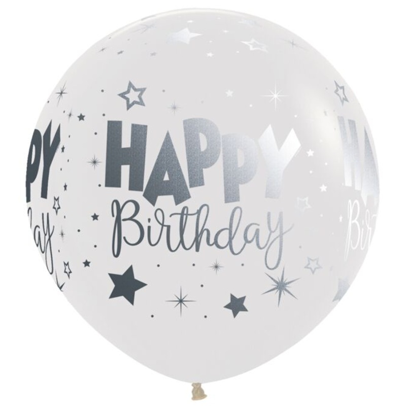 Happy Birthday Fantasy 24 Latex Balloons (10 count)