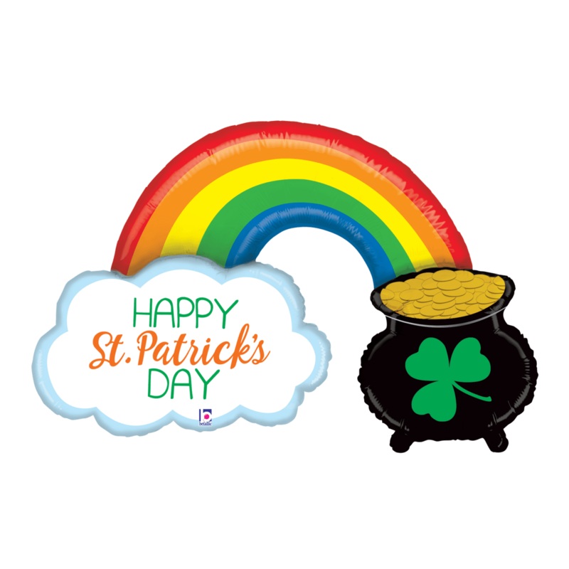 Happy St. Patrick's Day Pot of Gold 47 Balloon