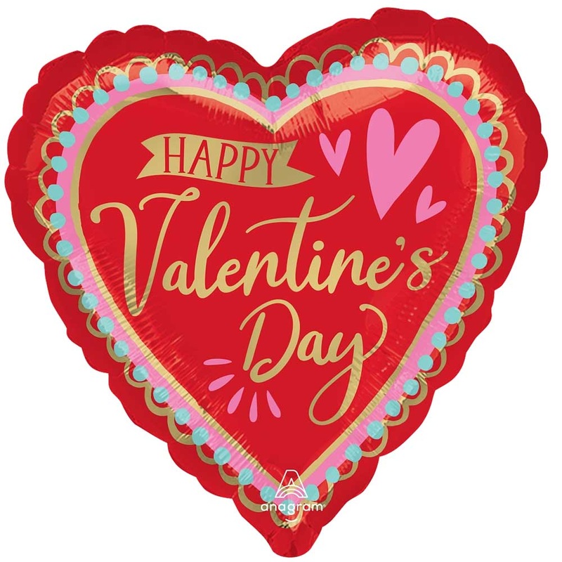 Happy Valentine's Day Artistic Affection 17 Balloon