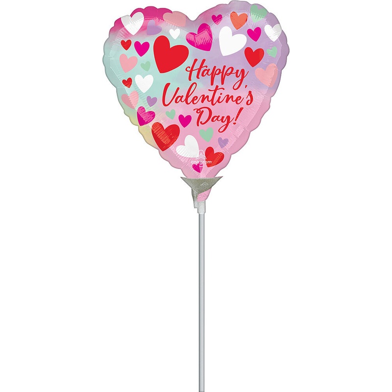 Happy Valentine's Day Pastel 4" Air-fill Balloon (requires heat sealing)