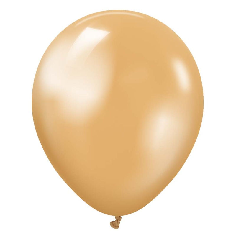 Kalisan Metallic Gold 12 Latex Balloons (50 count)