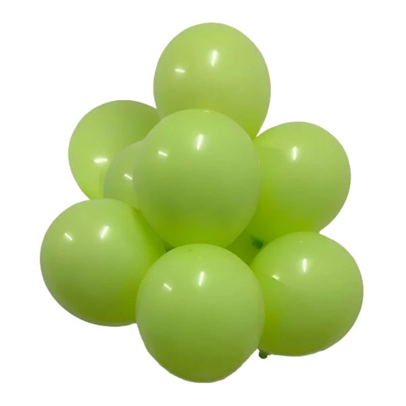 Lime Green Light Green 18 Latex Balloons (25 count)