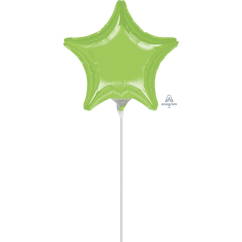 Lime Star 9" Air-fill Balloon (requires heat sealing)