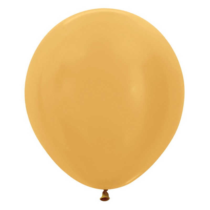 Metallic Gold 18 Latex Balloons (25 count)