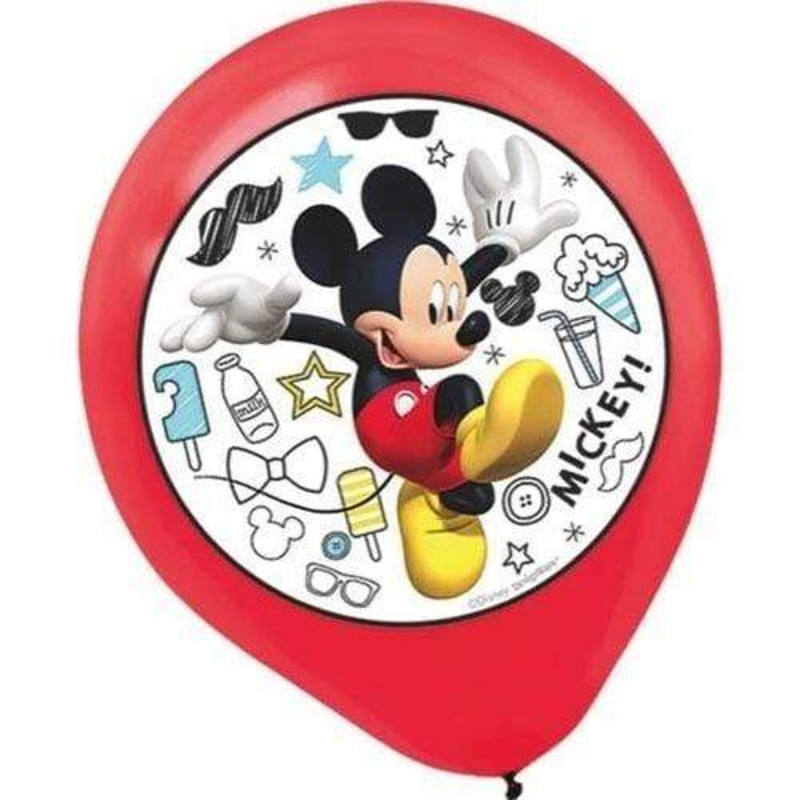 Mickey On The Go 12 Latex Balloons (5 count)