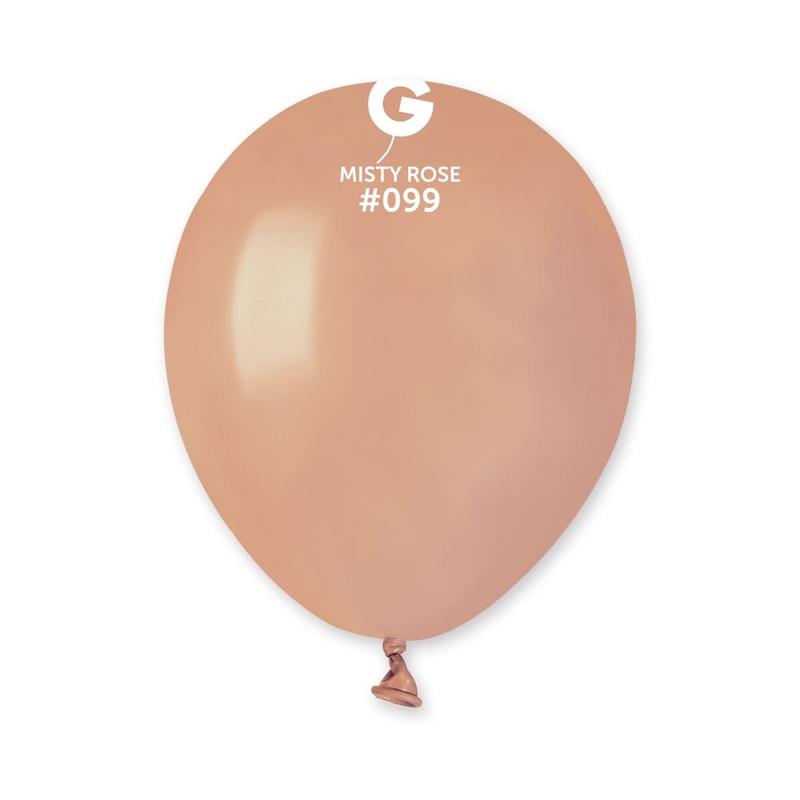 Misty Rose 5 Latex Balloons (100 count)
