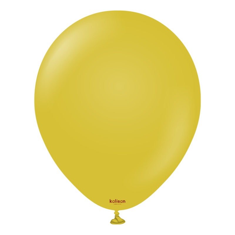 Mustard 5 Latex Balloons (100 count)
