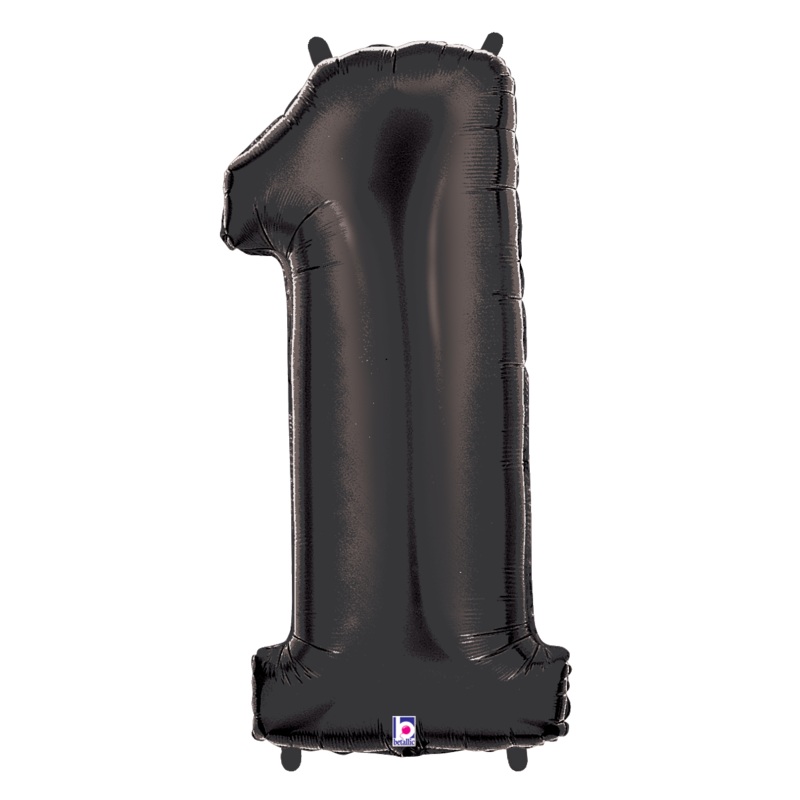 Number 1 Black 34 Balloon