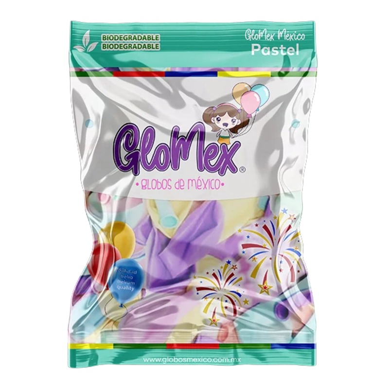 Pastel Assortment 12 Latex Balloons (100 count)