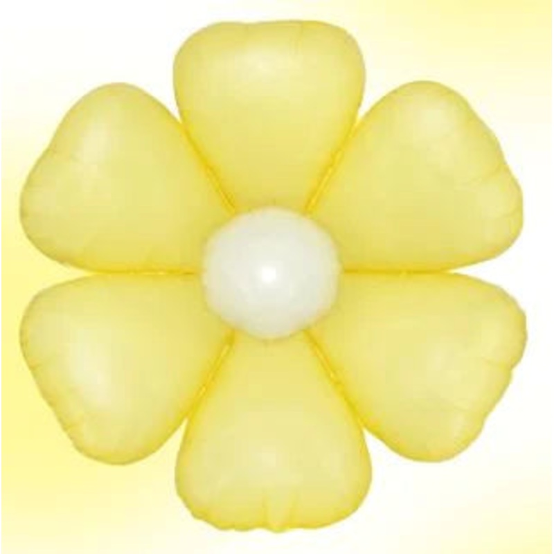 Pastel Yellow Daisy Flower 24 Balloon