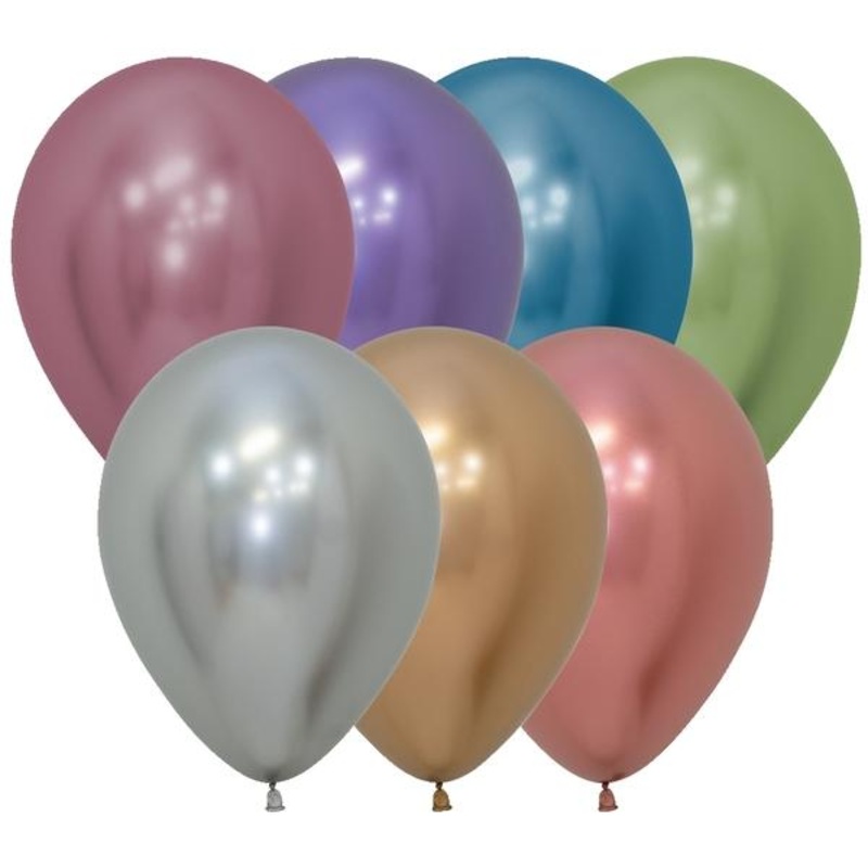 Reflex Assortment 11 Latex Balloons (50 count)