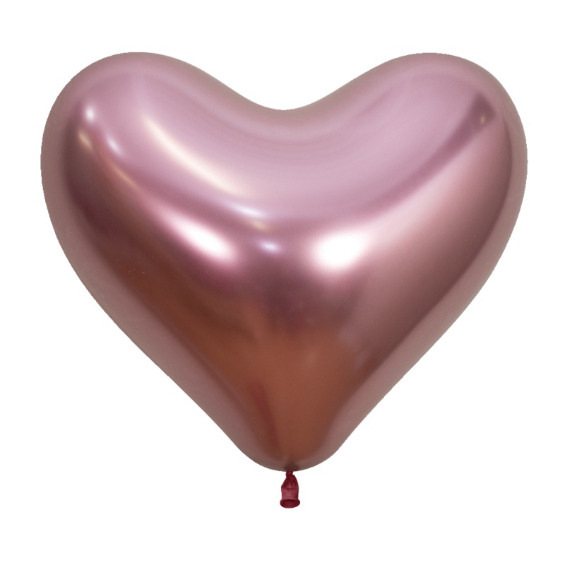 Reflex Pink Heart 14 Latex Balloons (50 count)