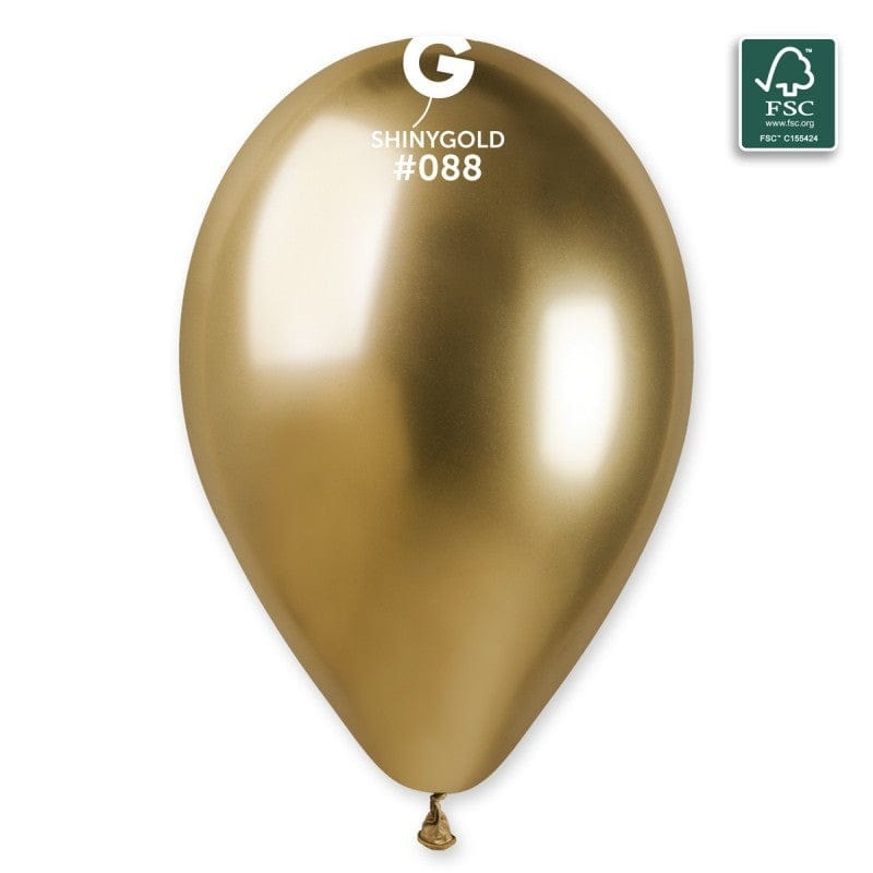 Shiny Gold 13 Latex Balloons (25 count)