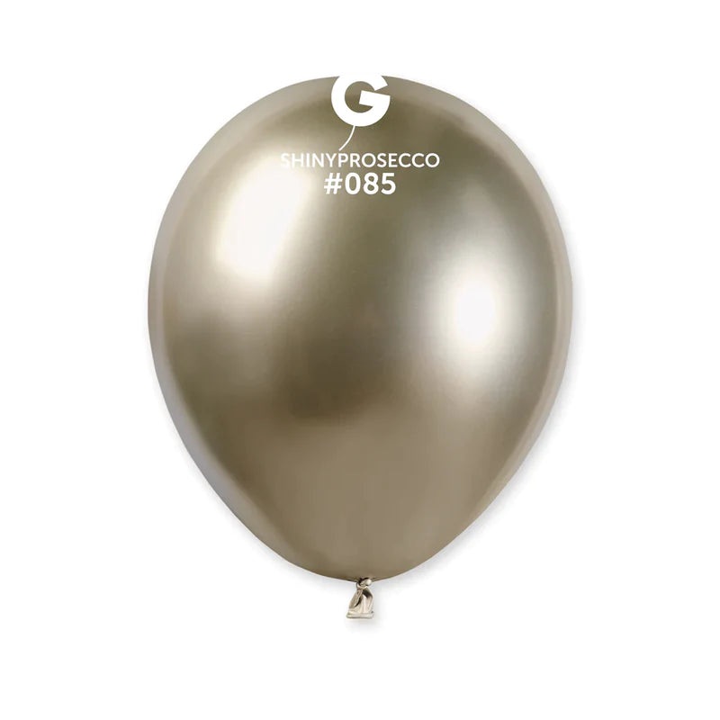 Shiny Prosecco 5 Latex Balloons (50 count)
