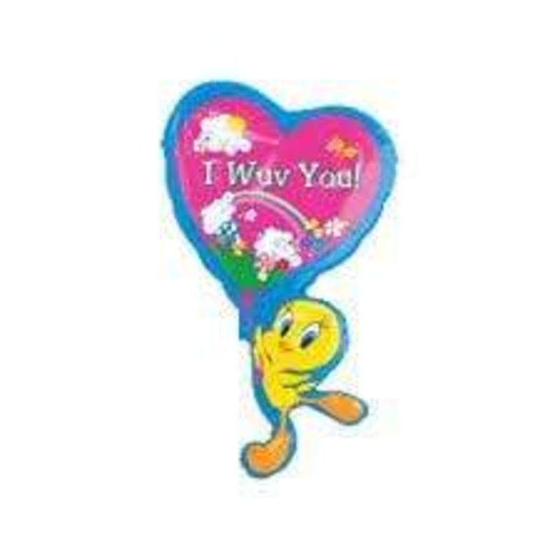 Tweety Balloon I Wuv You 35 Jumbo Balloon