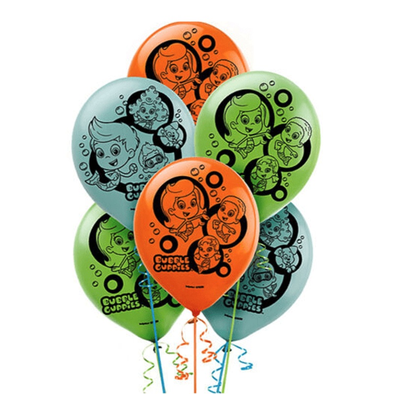 Bubble Guppies 12 Latex Balloons (6 count)