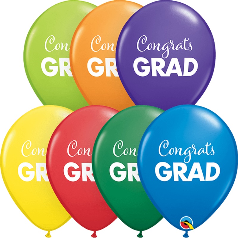 Congrats Grad 11 Latex Balloons (50 count)