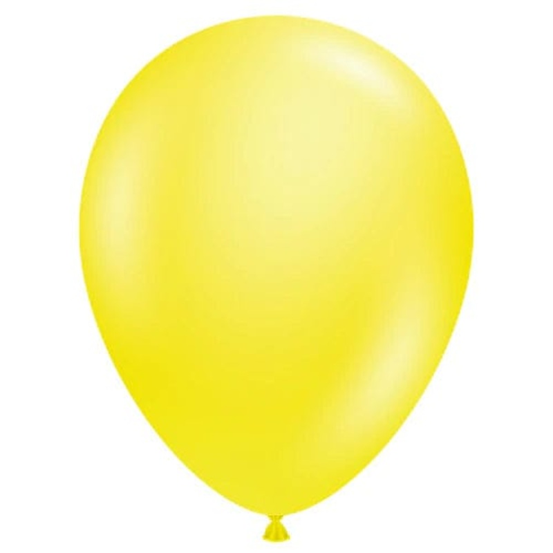 Crystal Yellow 11 Latex Balloons (100 count)