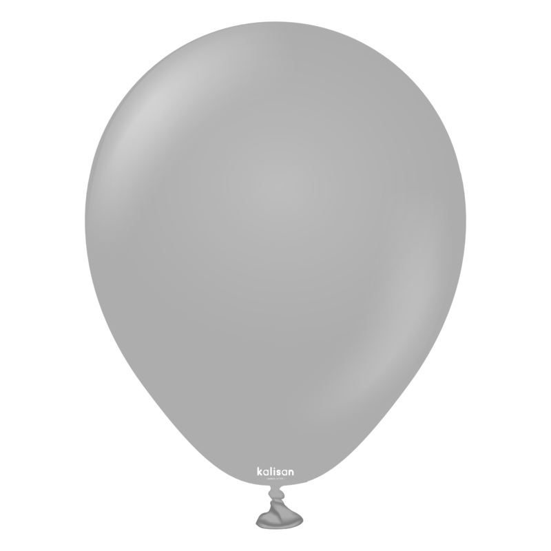 Grey 5 Latex Balloons (100 count)