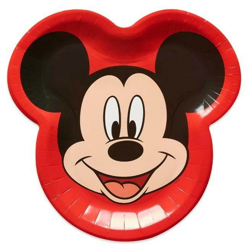 Mickey Mouse Shaped Plates (8 count)