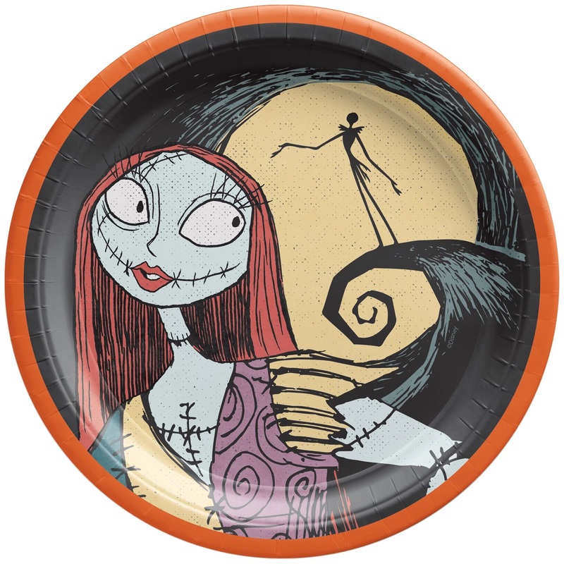 Nightmare Before Christmas Pumpkin King Paper Plates 7 (18 count)