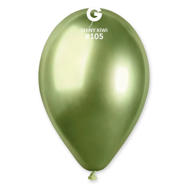 Shiny Kiwi Green 5 Latex Balloons (50 count)
