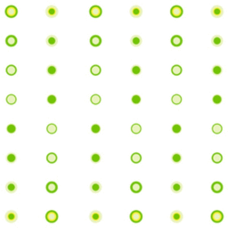 20X20 Cello Sheets - Green Dots (50 count)