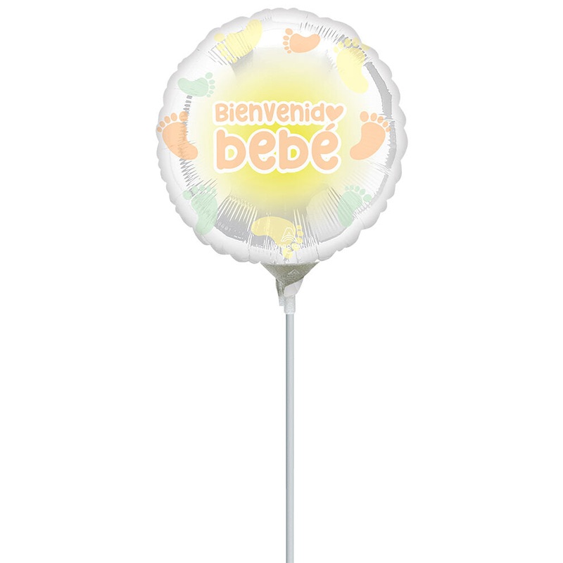 Bienvenido Pies de Beb 9" Air-fill Balloon (requires heat sealing)