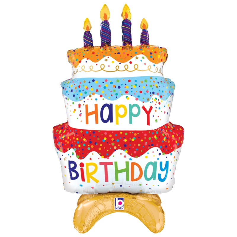 Birthday Cake Stand-Up 29 Balloon