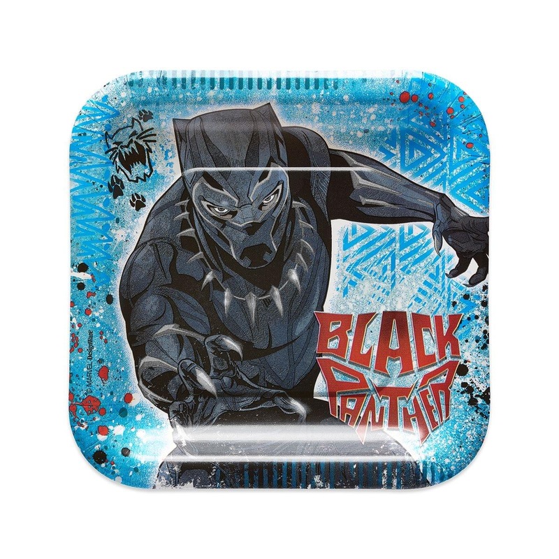 Black Panther Plates 9 (8 count)