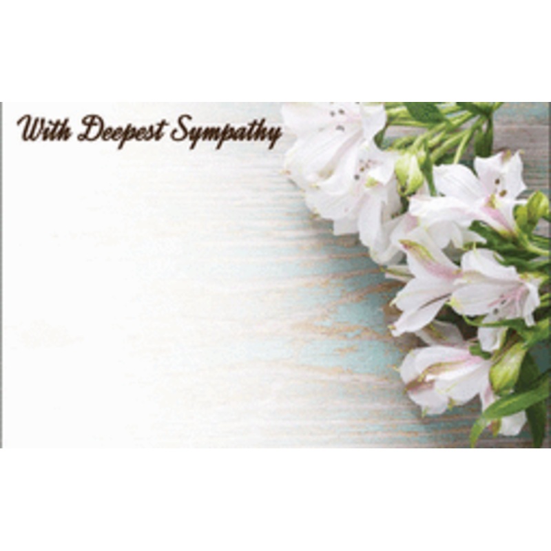 Enclosure Card - With Sympathy (50 count)