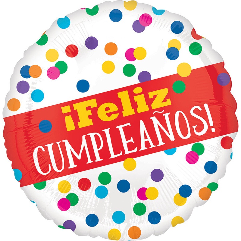 Feliz Cumpleaos! Dots 17" Balloon