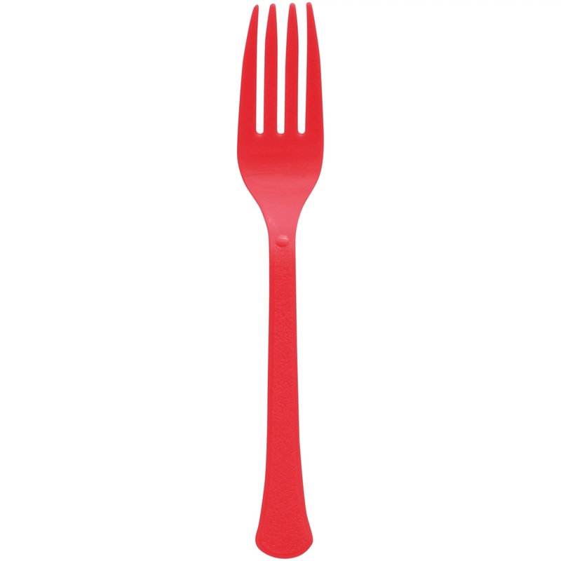 Fork Red Spoons (50 count)