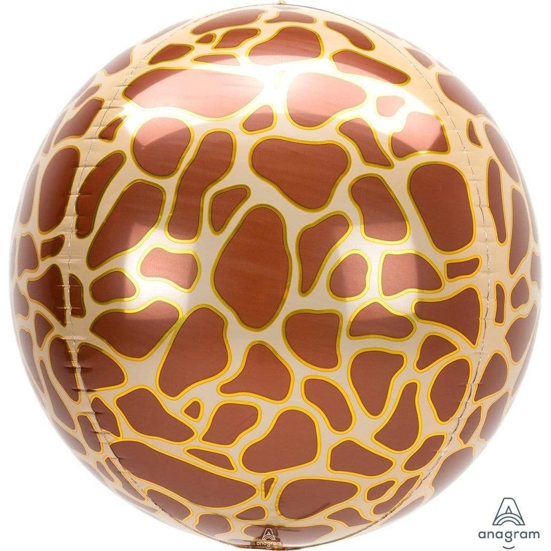 Giraffe Animal Print 16 Orbz Balloon