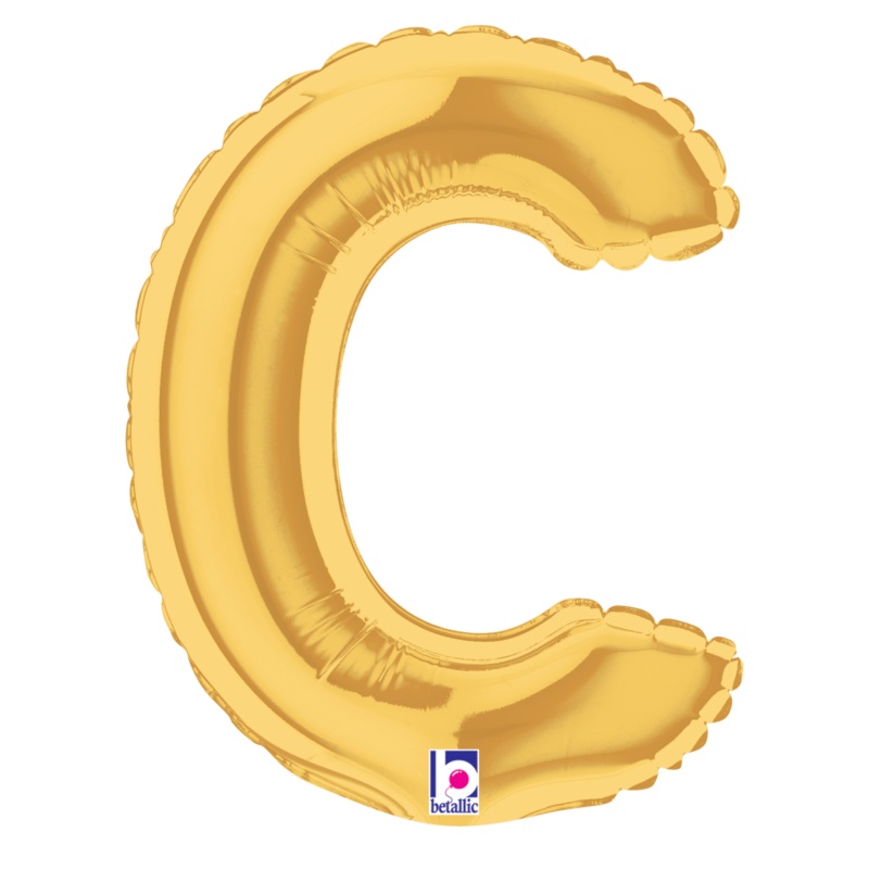 Gold Letter C (requires heat-sealing) 7 Balloon