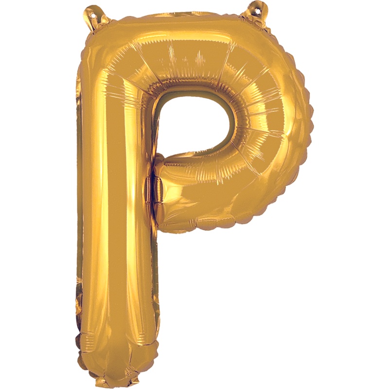 Gold Letter P 16 Balloon