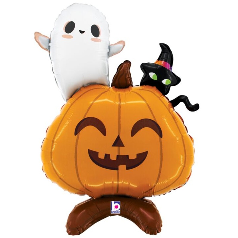Halloween Ghost Pumpkin Stand Up 30 Balloon