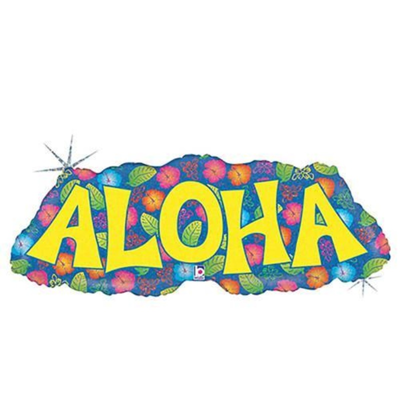 Hawaiian ALOHA holographic 38 Balloon