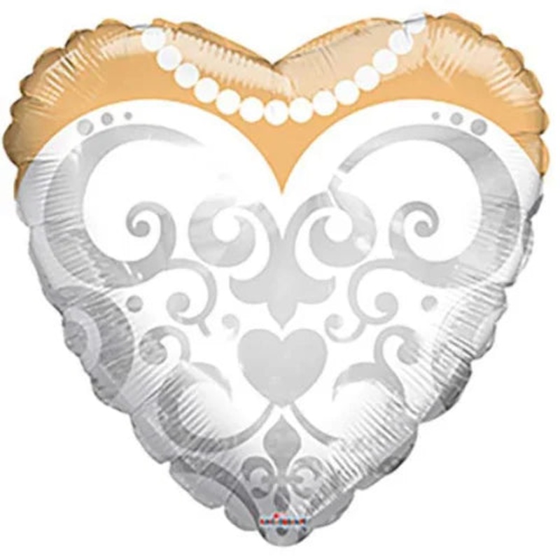 Heart Bride's Dress Balloon 18 Balloon