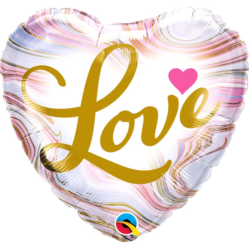 Love Colorful Marble 18 Balloon